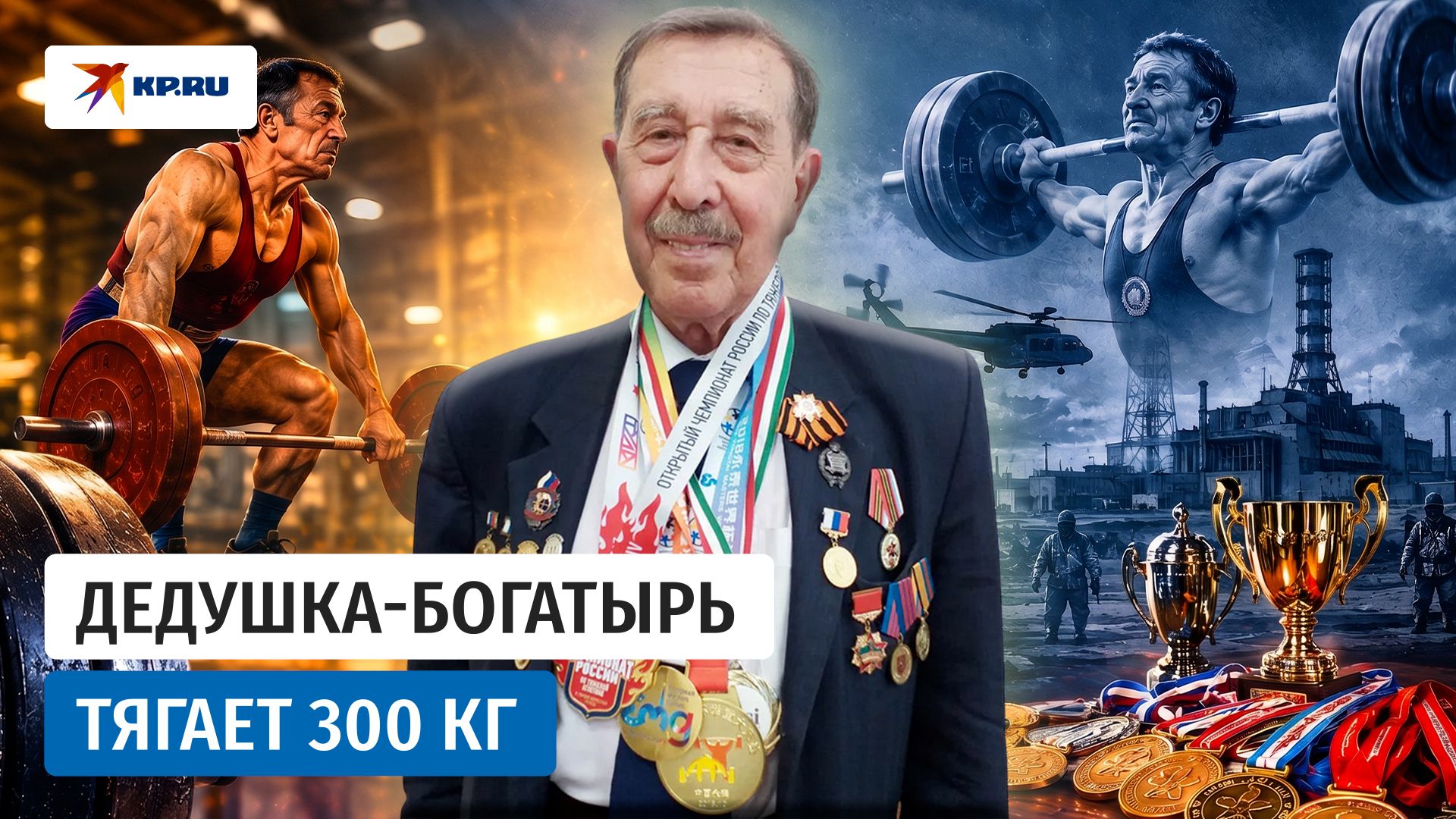 95-летний богатырь: ветеран спорта Василий Зубов поднимает больше 3 центнеров смотреть онлайн