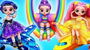 DIY в стиле День, Ночь, Радуга! K-Pop Охотницы на Демонов в самолете!