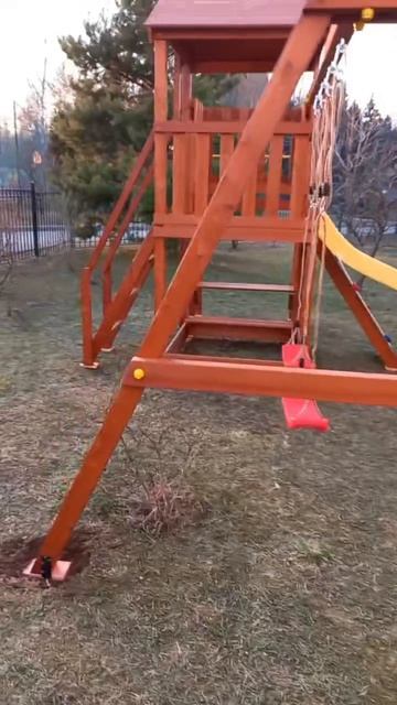Детские площадки Савушка для дачи и двора с песочницей и качелями