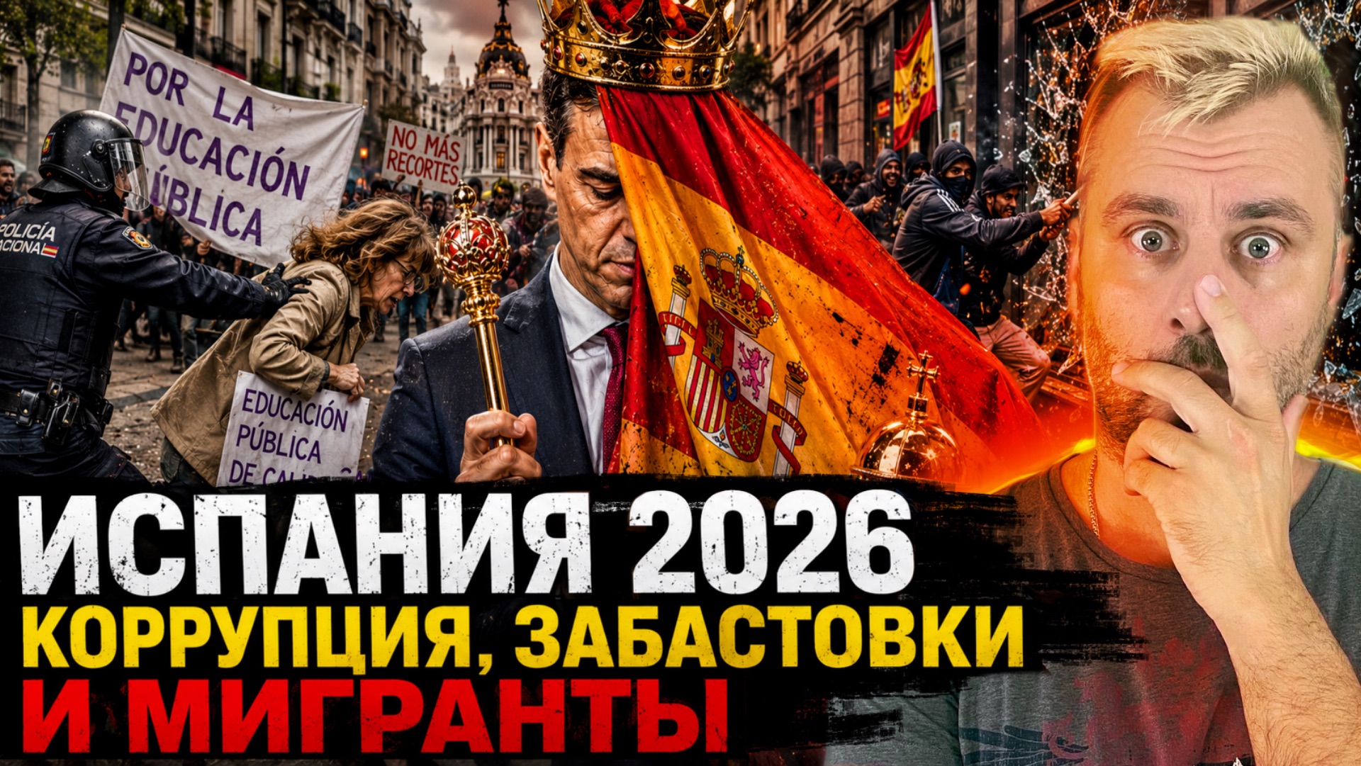 ИСПАНИЯ 2026 - КОРРУПЦИЯ, ЗАБАСТОВКИ И МИГРАНТЫ смотреть онлайн