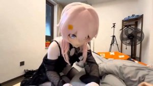 POV Kigurumi Doll makes massage to her BF.