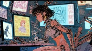 Neon Codes & Robotic Rhythms： Lofi Vibes for the Future