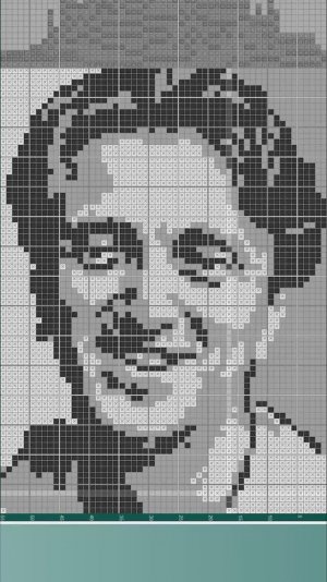 Денис Дорохов - (Denis Dorokhov) [★★★★] 75х55 чёрно-серый японский кроссворд #pixelart