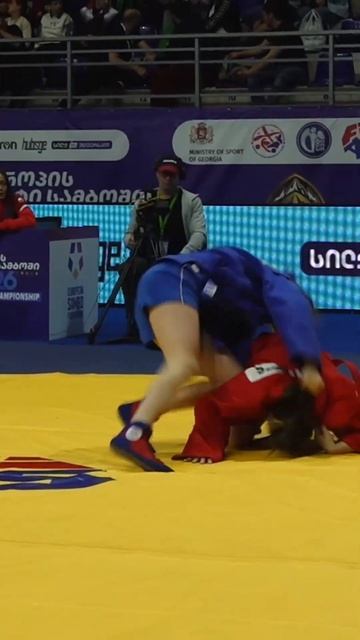 Iva IVANOVA (BUL) In The Quarterfinals Of The 2026 European SAMBO Championships Vs Gökçe Güneş (TUR)