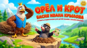Орёл и Крот 🦅🐹 Басня Ивана Крылова | Слушать аудиосказки для детей онлайн | Сказки Крылова