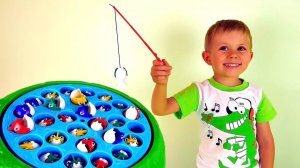 Играем в рыбалку - Игрушки развивающие ловкость и внимание