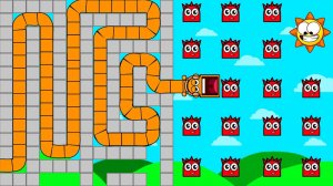 Становимся самой ДЛИННОЙ змеей-Спрунки в Гигантском лабиринте Maze Mayhem. Игры. Мультики для детей