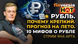 Рубль. Почему крепкий. Прогноз на лето. 10 мифов о рубле | Ян Арт. Finversia
