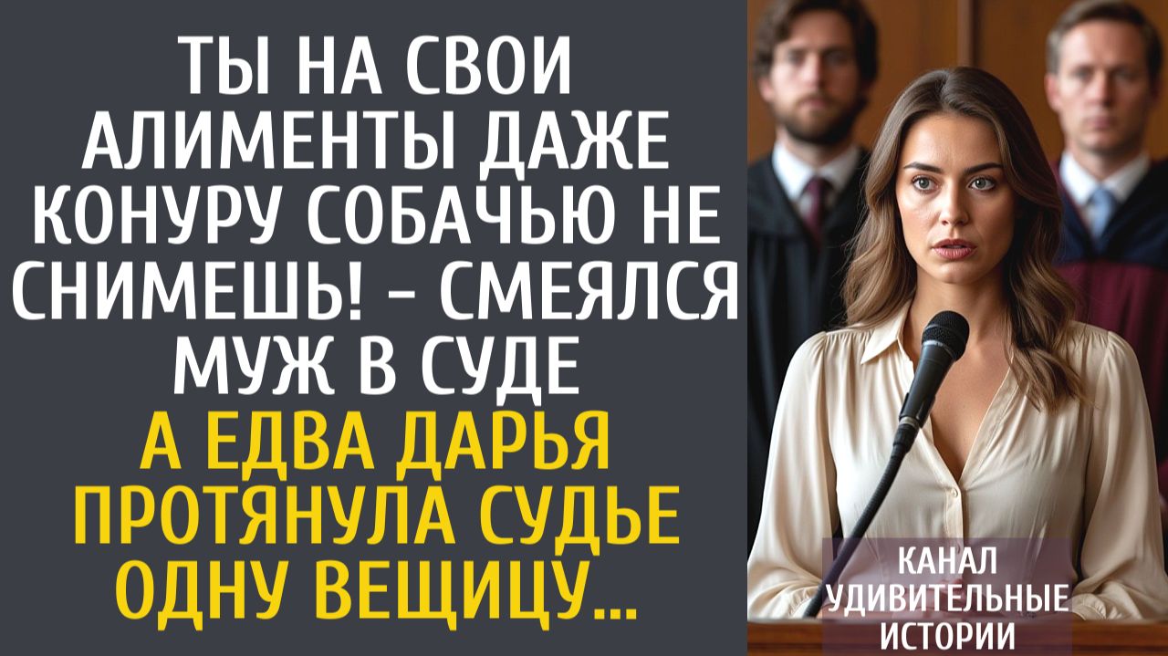 Истории из жизни Ты на свои алименты даже конуру собачью не снимешь! - смеялся муж в суде… смотреть онлайн