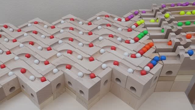 🏁 Огромный Марбл Ран из конструкторов Cuboro и Bornelund Quadrilla