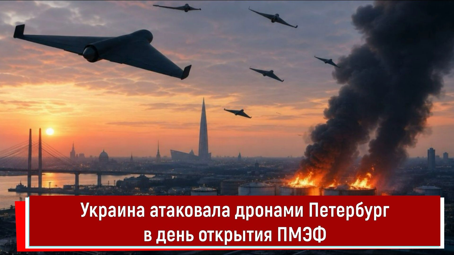 Украина атаковала дронами Петербург в день открытия ПМЭФ смотреть онлайн
