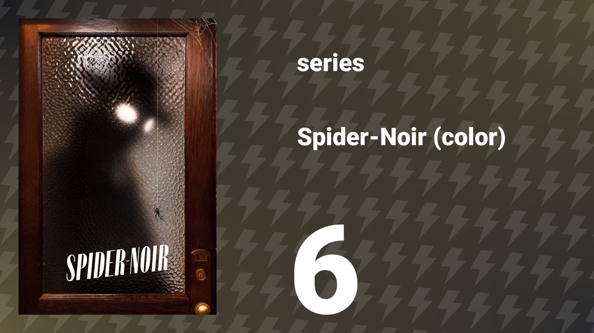 Spider-Noir (color) Episode 6 «Nightmare on a Gurney» (series, 2026) смотреть онлайн