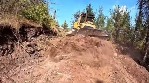 CAT D7G İle Her AŞAMASIYLA-SAME REGION, ONE SECTION PER HOUR-Kilometrelerce ORMAN YOLU YAPIMI-BİTİŞİ