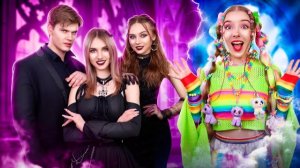ДЕВУШКА РАДУГА В СЕМЬЕ ГОТОВ! 🌈 Наш папа переоделся в ГОРИЛЛУ и тут начался полный трэш 🦍💥