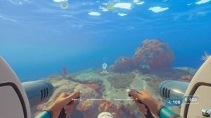 Subnautica 2. Найти кварц. Плыви туда, бери мешок, его там горы