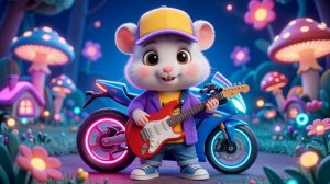 🐹МУЛЬТИК-ПЕСЕНКА: ХОМЯЧОК КРОХА И ГИТАРА🎸 | Развивающие детские песни и мультики