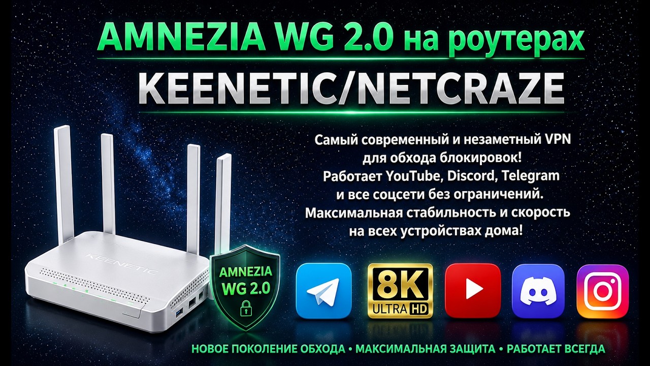 WireGuard больше не нужен? Ставим AWG 2.0 на Keenetic смотреть онлайн