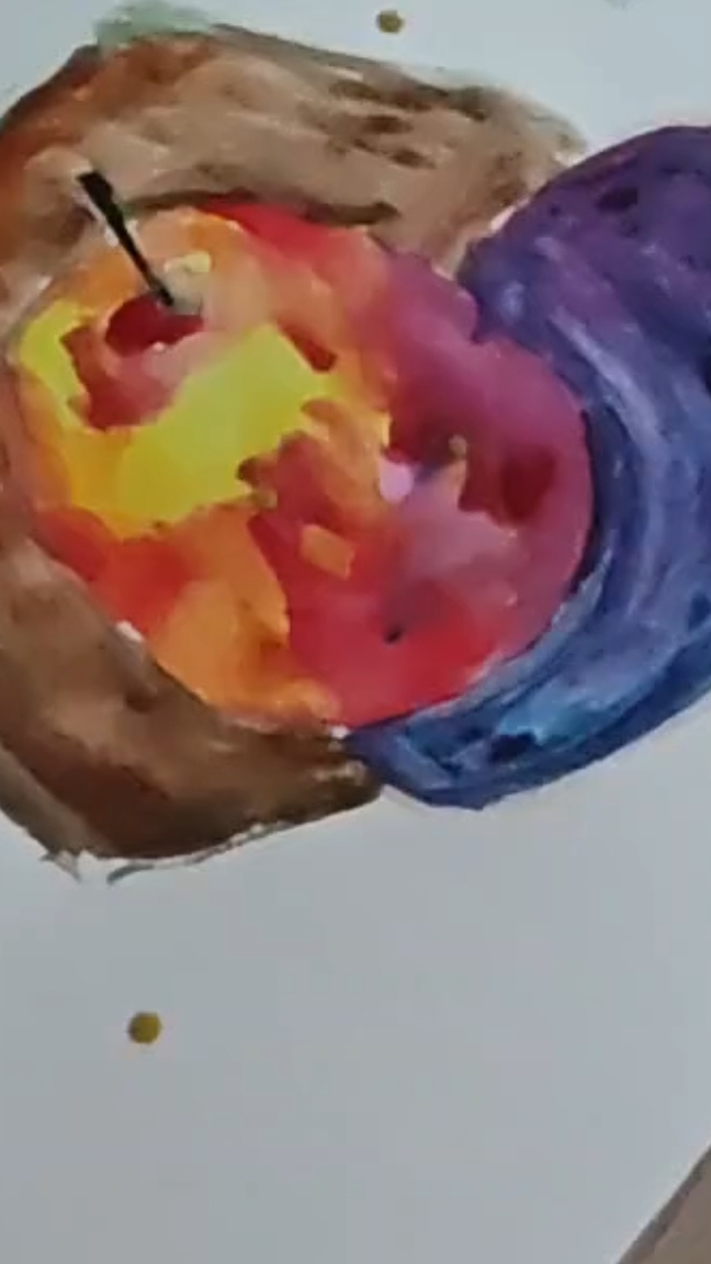 срисовка яблока