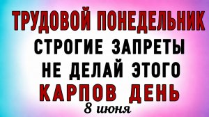 8 Июня Карпов День. Что нельзя делать 8 Июня Карпов День. Народные традиции и приметы