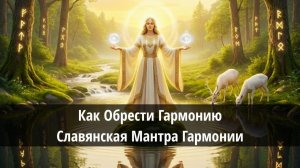 ✨ Как Обрести Гармонию - Славянская Мантра Гармонии