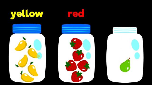 Color Sorting   Fruits   Simple learning video for toddler, kids, babies (teach colors)