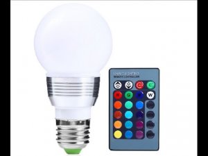 RGB лампа с пультом  (LED bulb with Remote ) GEARBEST