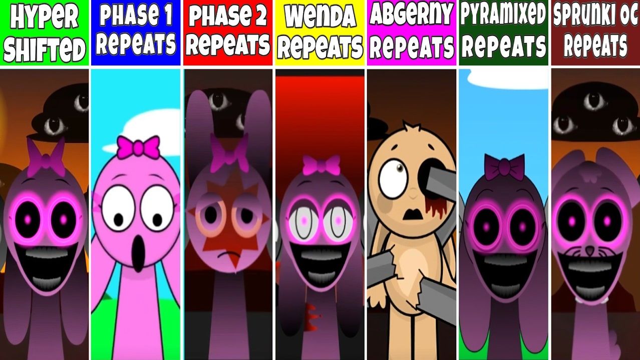 Sprunki Hyper Shifted – Phase 1 & 2, OC , Abgerny, Pyramixed & Wenda Treatment All Repeat Fan Mod смотреть онлайн
