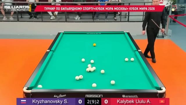 Бильярд.. Крыжановский С. - Калыбек уулу А.