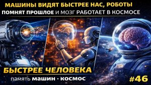 Машины видят быстрее нас, роботы помнят прошлое и мозг работает в космосе | Новости науки #46