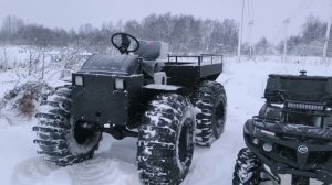 Вездеход Патриот с двс zongshen GB620E и гидравликой, обороты двс 4500!