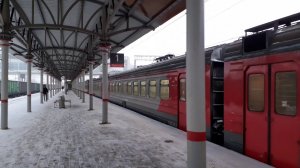 Москва 3644 ж/д станция Солнечная (будущая станция МЦД D4) зима день