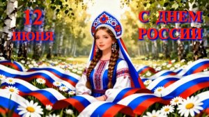 12 июня. С днем России! Красивая видео открытка - поздравление.