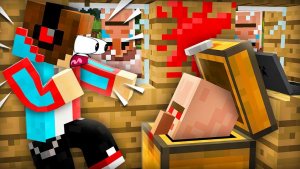 КАК ЖИТЕЛИ НАПУГАЛИ МЕНЯ В МАЙНКРАФТ  Компот Minecraft - #Компот #Майнкрафт