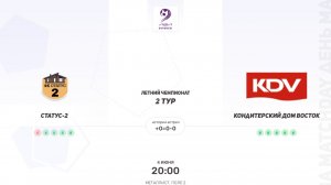 Статус-2 × Кондитерский Дом Восток. Первая лига. Летний чемпионат