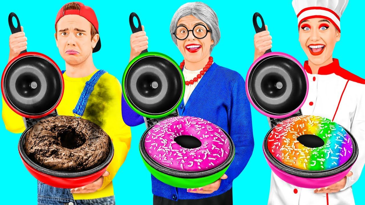 Кулинарный Челлендж# Я против Бабушки # Кухонные гаджеты и Лайфхаки для родителей от TeenTeam смотреть онлайн