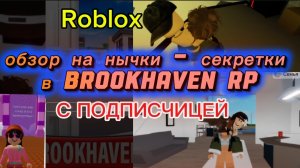 roblox/ОБЗОР НА СЕКРЕТКИ В БРУКХЕЙВАН RP 🏡с подписчицей❤️
