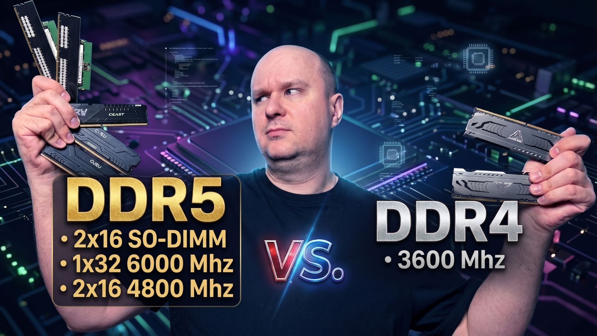 Ryzen 5 9600X с дешевой DDR5 vs i5-14600K с DDR4 vs 5500x3D — кто победит в играх? смотреть онлайн