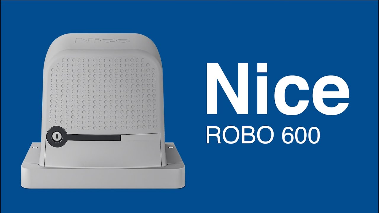 Nice ROBO. Подключение, настройка и программирование привода для откатных ворот Nice ROBO600 смотреть онлайн
