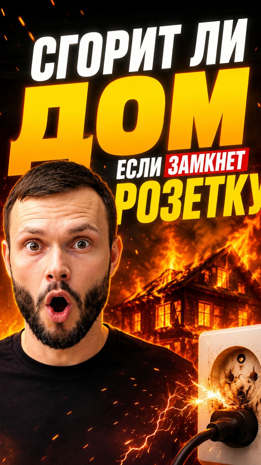 Что будет если замкнет розетку? Сгорит ли дом?