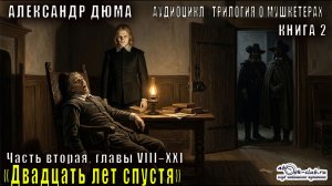 Александр Дюма «Трилогия о мушкетёрах» книга 2 «Двадцать лет спустя»  Часть вторая, главы VIII–XXI