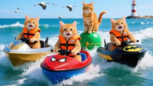 Мама-кошка подстригает шерсть на ферме и делает тигровую шапку для котят дома🐾🎩🐯