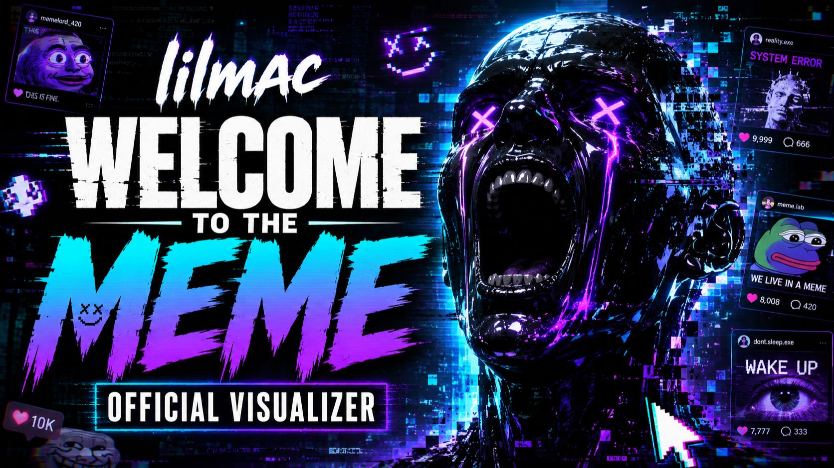 Слушать lilmac - welcome to the meme | Альтернативный метал и цифровой рэп
