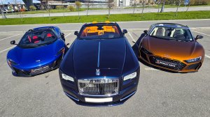 Я ВЫБРАЛ КАБРИОЛЕТ НА ЛЕТО !!! McLaren 650s, Audi R8 Spider V10, Rolls Royce Dawn.