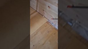 1000060900.mp4 (Собака наблюдает за укладкой пола из фанеры на 2-ом этаже в доме А-фрейм)