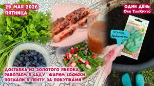 Первый урожай жимолости, покупки в Ленте. 29 мая 2026. Дни с Олей ТакКруто