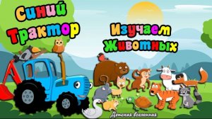 СИНИЙ ТРАКТОР _УЧИМ ЖИВОТНЫХ🐰🐻🐶