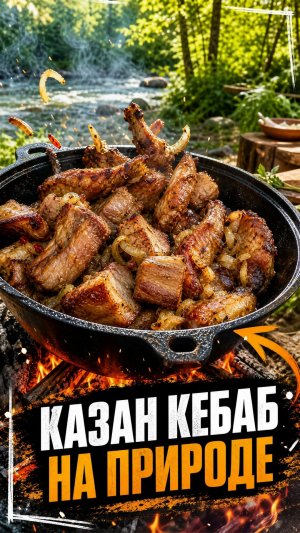 Казан‑кебаб из куриных крыльев и свиной грудинки: аромат Востока у вас дома!🔥