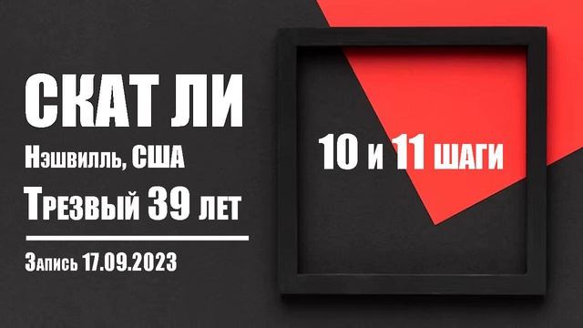 10 и 11 шаги АА / Скат Ли. Нэшвилль, США / Трезвый 39 лет смотреть онлайн