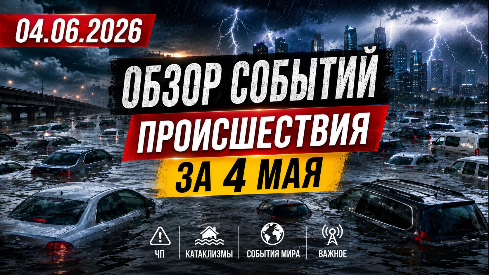 ⚡ Новости Сегодня 04.06.2026 — Россия, Москва, США, Европа | ЧП, Катаклизмы, События Дня смотреть онлайн