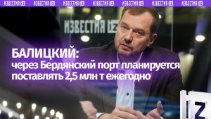 Балицкий сообщил о планах поставлять 2,5 млн т зерна через Бердянский порт